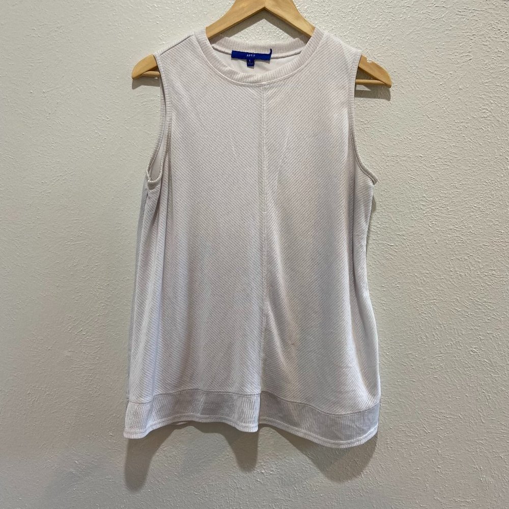 Large Sleeveless White Tank from Apt. 9